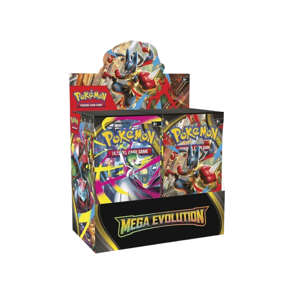 ex evolutions booster box Mega Evolutions: Booster Box (Case) – Black Wolf Collectibles LLC main image 0