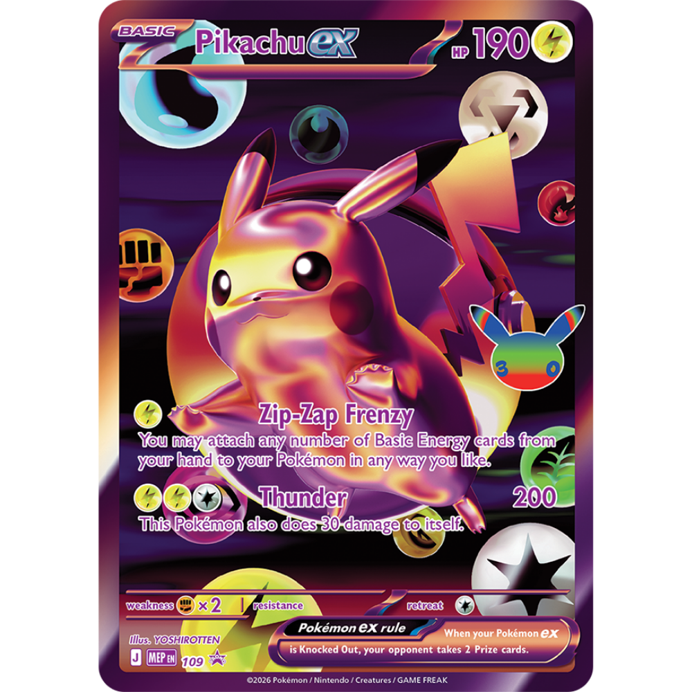 Pokémon 30th Celebrations Pikachu Night